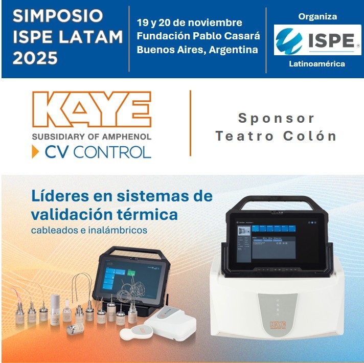 KAYE y CV Control, sponsors del Simposio ISPE LATAM 2025