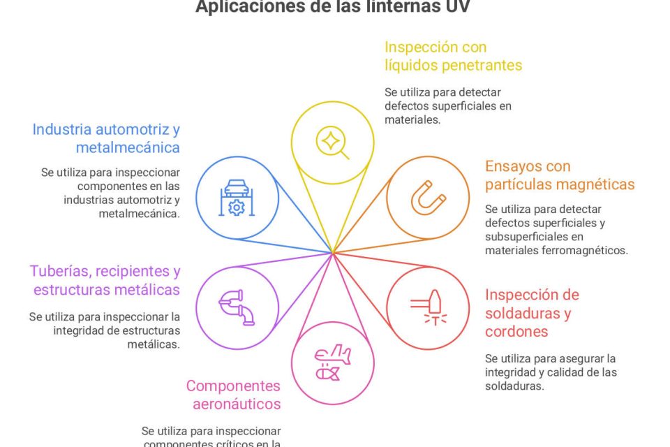 Linternas UV profesionales para inspección industrial y END