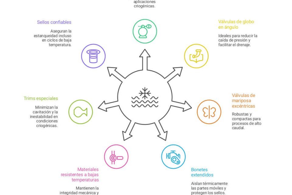 Válvulas de control criogénicos